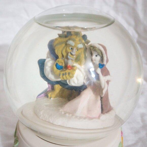 Vintage Schmid Disney's Beauty & the Beast Spinning Musical Snow Globe - Picture 6 of 9